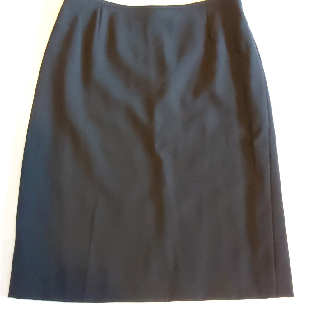Anne Klein Women's Black Skirt Suit Set W/Stitching Size 4 Long Sleeve Executive - Picture 11 of 14
